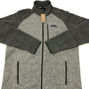 Patagonia Mens Full Zip Better Sweater Jacket Gray